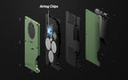 Wallet With Tracker,Minimalist Wallet With Built In Airtag Chip, Rfid Blocking Credit Card Holder,Slim Wallet For Men,Compatible With Apple Find My,Detachable Money Clip,Ios Only(Military Green)