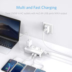 ISELECTOR 250W Power Converter 220V to 110V Voltage Converter with 8 Charging Ports Universal Travel Adapter and UK/AU/US/EU Worldwide Plug Adapter, ETL Listed