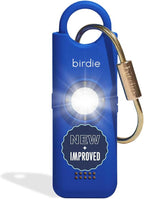 She’s Birdie 3.0 New Version – The Original Personal Safety Alarm for Women by Women–Loud Siren, Flash Light and Rechargeable Battery in a Variety of Colors (Indigo Blue)