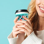 KJQJLY 3 Pack Reusable Iced Coffee Sleeves for Iced Coffee Cups or Drinks Reusable Neoprene Insulated Sleeves for Hot and Cold Drinks from Starbucks, Dunkin, And More (Bird)