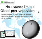 Car GPS Tracker for Vehicles, GPS Tracker Work with Find My (iOS Only), Car Vehicle Tracking Anti-Lost Locator with App for Cars, Pets (Black)