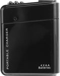 Black 4X AA Battery Portable Emergency Power Charger USB for Cell Phone, 046139
