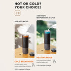 Electric Coffee Machine Capsule and Powder 2 in 1 Coffee Maker with 20 Bar Pressure 7800mAh Battery Rechargeable