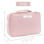Queboom Travel Makeup Bag Cosmetic Bag Makeup Bag Toiletry bag for women and men(Pink)