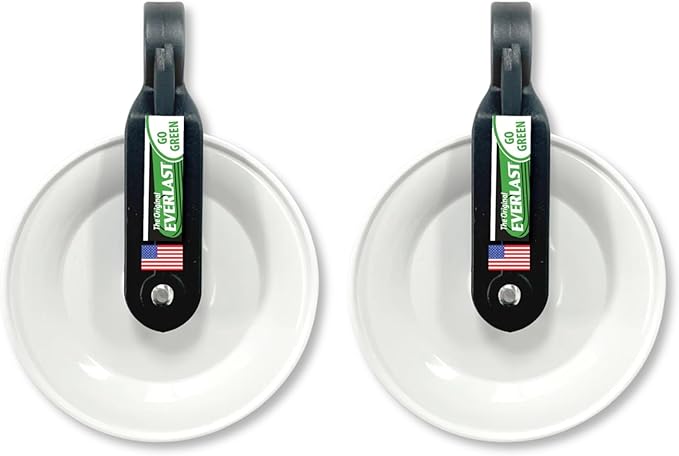 EVERLAST Clothesline Pulley (4-inch Wheel, 2-Pack) for Outdoor Laundry Systems | Weatherproof | Smooth, Tangle-Free Operation | Made in USA Since 1955 | Model #50