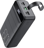Portable Charger 60000mAh Power Bank - 22.5W Fast Charging External Battery Pack, LED Display USB C Portable Cell Phone Charger for iPhone, Samsung Galaxy, Android, Camping, Travel Black