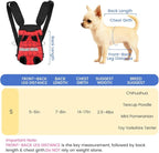 Dog Backpack Carrier, Front Pocket for Essentials, Legs Out Carrying Sling Travel Bag for Small Medium Dogs 2.5-4 Lbs, Soft Wearable Puppy Chest Carry Backpacks for Walking/Hiking/Camping/Traveling