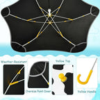 ALAZA Kids Umbrella Stick Umbrellas Cute Umbrella for Boys Girls Toddler UV/Sun Rain Windproof
