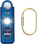 She’s Birdie 3.0 New Version – The Original Personal Safety Alarm for Women by Women–Loud Siren, Flash Light and Rechargeable Battery in a Variety of Colors (Metallic Indigo Blue)