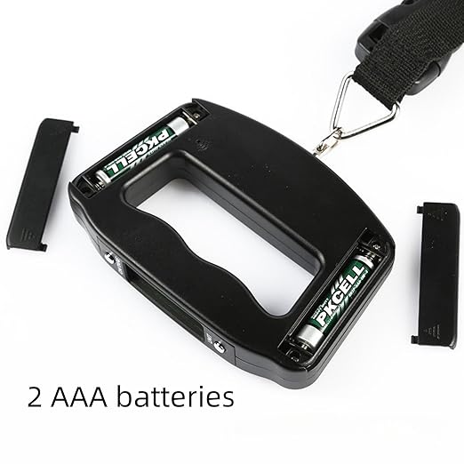 Portable Portable Travel Luggage Electronic Scale, Digital LCD Hanging Suitcase Weighing Scale 110 pounds/50 kilograms, Fishing, Luggage, Gifts (Luggage Strap)
