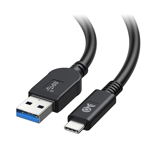 Cable Matters [USB-IF Certified] 10Gbps Gen 2 USBA to USB C Cable - 3.3 ft, USBC to USBA Cable, Black, Compatible with iPhone 16/15 Pro Max/Plus
