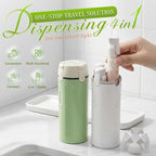 4 in 1 Travel Dispenser, 2026 New Travel Bottles for Toiletries, 4-in-1 Travel Refill Bottle Portable Travel Size Containers for Shampoo Lotion Conditioner Cream (White)