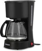 Aiwa 22 fl. oz. Compact Coffee Maker with Reusable Filter and Indicator Light