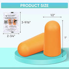 TICONN 400 Pairs Foam Ear Plugs, Individually Wrapped 32dB NRR Noise Reduction Earplugs for Sleeping Hearing Protection Travel Study Concentration Construction Site (400 Pairs)