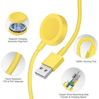 Fast Charger for Apple Watch Charger, 3.2FT Wireless Fast Charging Cord with Wall Chargers Plug Block Compatible with Apples Watchs Series 10/9/8/7/SE/6/5/4/3/2/1（Yellow）