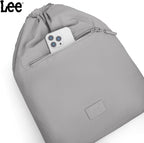 Lee Drawstring Backpack Bag Lightweight Small Gym Swim Beach Bag Water Resistant Sports Sackpack for Men Women, LEE48-002GY