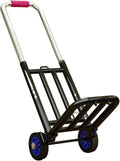 Portable Folding Hand Truck Retractable Trolley Cart for Shopping Luggage & Camping Heavy Duty Household Trailer Compact Design for Easy Transport (Medium)