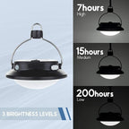 Gen 2 Pro 3000LM UFO Camping Lantern Rechargeable, Portable Tent Light, 200h Runtime, Waterproof for Camping, Canopy, Vendor, Emergency, Outage