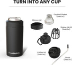 Frost Buddy Universal Buddy Can Cooler - Fits All - For Regular 12 & 16 oz or Slim-Size Bottles - Insulated Double-Walled Stainless Steel (Merica)