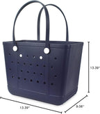 Lightweight Extra large Rubber Beach Bag Small mini Tote Bag for Gym Waterproof medium Open Handbag for Pool Sports