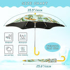 ALAZA Kids Umbrella Stick Umbrellas Cute Umbrella for Boys Girls Toddler UV/Sun Rain Windproof