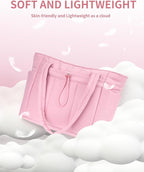 Wandering Nature Puffer Tote Bag with Cup Holder & Laptop Compartment & Trolley Sleeve for Travel, Work, Nurse, Women