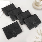 Passport Holder Cover Personalized Initial Letter A-Z Travel Wallet RFID Blocking Passport Cover Passport Book Holders for Women and Men, Black-P