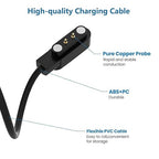 VeryFit Smartwatch Charger, Fit for ID208, GTX20, IDW13/15/16/17, IDW19/20/25/26/28 and More, Replacement Magnetic USB Cable for Fast and Easy Charging, 3.3 ft, (ID-cableX2)