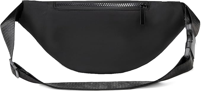 Fanny Packs for Men Women, Fashion Waterproof Waist Packs for Travel Walking Running Cycling Black