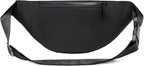 Fanny Packs for Men Women, Fashion Waterproof Waist Packs for Travel Walking Running Cycling Black