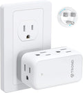 TROND Outlet Extender with 360 Rotating Plug, 6 AC Outlet Splitter, Turn One into Multiple Sideways Plug Adapter, Small Power Extension for Home Office Travel Cruise Ship Essentials