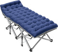 ABORON Camping Cot for Adult 28" Extra Wide, Heavy-Duty 1200D Oxford Cot for Sleeping, Portable Folding Camp Bed with Mat & Carry Bag