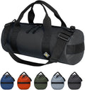 14L Compact Duffel Bag, Heavy-Duty Gear Bag, 1050D Tuff Cloth, Diamond Ripstop, Reinforced Stitching - Black (08" x 18")