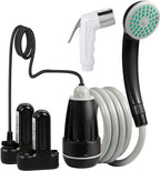 KEDSUM Portable Shower, Portable Camp Shower Pump with Rechargeable Battery, Portable Shower for Camping, Portable Outdoor Shower Head for Camping, Hiking, Traveling(+ Handheld Sprayer)