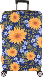 Luggage Cover,Suitcase Covers 19-30 Inch Expandable Anti-Scratch Luggage Protector Flower for Carry on Luggage M 22-24IN