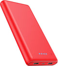 Portable Charger Power Bank 26800mah,Ultra-High Capacity Safer External Cell Phone Battery Pack,2 USB Output High Speed Charging Power bank Compatible with iPhone 17 16 15 14 13 Samsung Android LG-Red