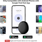 GPS Tracker for Vehicles,Hidden GPS Car Tracker with Magnetic Case,Work with Google Find My(Android Only),Real-time Global Coverage Car Locator for Truck,No Subscription&Monthly Fee/No SIM Card