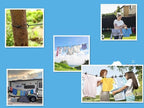 Clothes line 2 PCS,Travel Accessories Clothes line with 12 Clothes Clips, Retractable Portable Clothesline for Travel for Indoor Laundry Drying line,Hotel, Cruise,Outdoor Camping Essentials