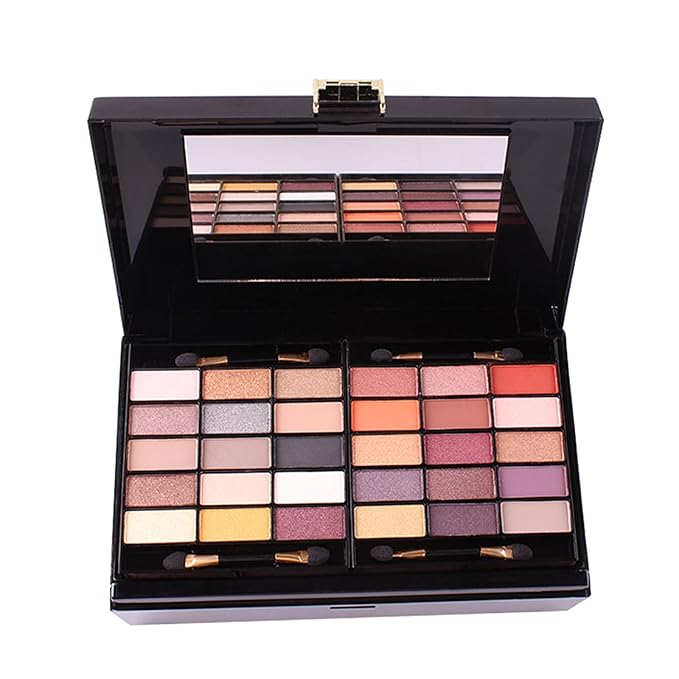 Pure Vie 54 Color All-in-One Holiday Gift Makeup Set Cosmetic Essential Starter Bundle Include Eyeshadow Palette Lipstick Concealer Blush Mascara Foundation Face Powder - Makeup Kit for Women Full Kit