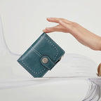 Small Wallet for Women Bifold Credit Card Holder RFID Blocking with Zipper Pocket