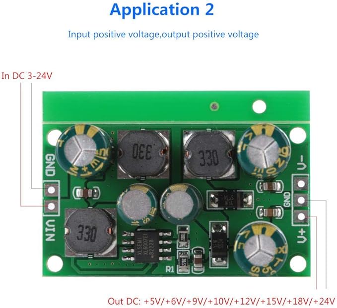 DC-DC Positive & Negative Voltage Boost Converter (Output Voltage ±5VDC)
