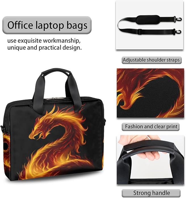 Cute Laptop Shoulder Bag for Women Men, Computer Laptop Bag Laptop Sleeve Case Laptop Satchel Briefcase Carrying Bag QA-1