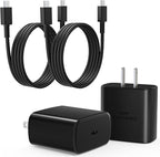 Super Fast Charger USB C,2Pack 3FT Phone USBC Cables with Type C Charger Fast Charging Blocks Compatible with Samsung Galaxy S25/S25 Ultra/S24 Ultra/S24/S23/S22/S21/iphone 17/16/15