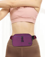 Fanny Pack Crossbody bags for Women Men, 2L Everywhere Belt Bag, Fashion Waist Packs, 5-Zipper Pockets Waist Bag with Adjustable Strap