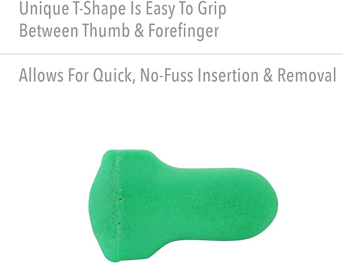 Howard Leight by Honeywell Maximum Lite Low Pressure Disposable Foam Earplugs, 200-Pairs (LPF-1), Green