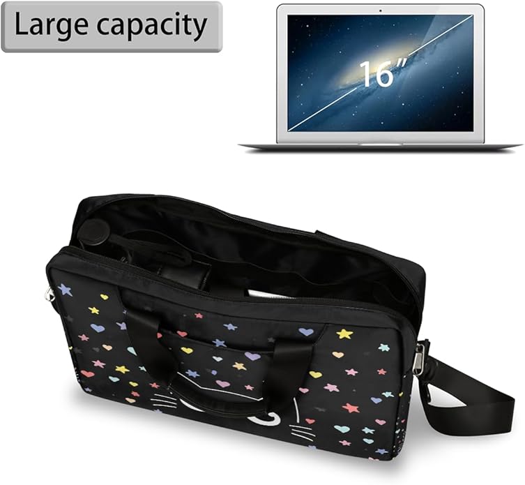 Cute Laptop Shoulder Bag for Women Men, Computer Laptop Bag Laptop Sleeve Case Laptop Satchel Briefcase Carrying Bag QA-1