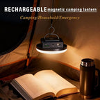 Camping Lights Tent Light 4500 Lumens 45W Rechargeable LED Lantern Magnetic Hanging, Portable USB Outdoor Canopy, Emergency Lights for Home, Lanterns for Power Outages, Ice Shanty Lights--12000mAh