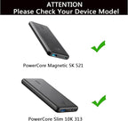 khanka Hard Travel Case Replacement for Anker Portable Charger 313 Power Bank (PowerCore Slim 10K) 10000mAh Battery Pack, Case Only