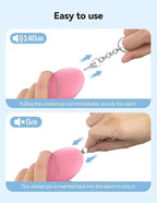 Personal Safety Alarm for Women, 140dB Travel Safe Waterproof Self Defense Keychain, Personal Alarm Loud Siren Safety Keychain for Girls Kids Elderly - 2 Pack