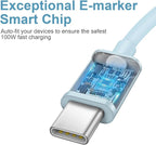 iPhone 17 16 15 Charger Fast Charging Type C Chargers USB C Charger Block iPhone Air Chargers with 2 Pack 6FT Cable for iPhone 17/17 Plus/17 Pro Max/16/16 Plus/16 Pro Max/15 Pro Max/iPad Pro(Blue)